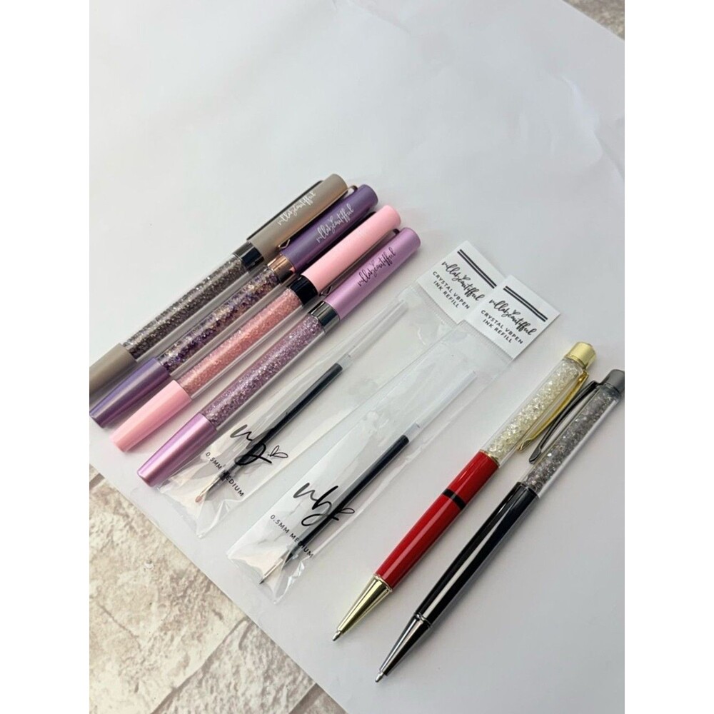 NEW VillaBeautiful (4) Pen lot and (2)ink refills - Picture 4 of 7